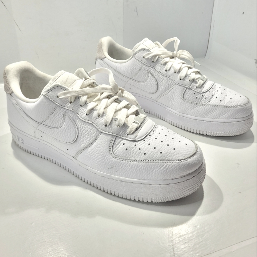 NIKE AIR FORCE 1 '07 CRAFT WHITE VAST GREY MEN'S SHOE SIZE 12 CN2873-101 - Picture 1 of 16